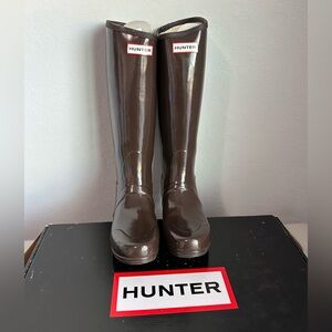 Regent Hunter Boots (Tall Glossy Brown)